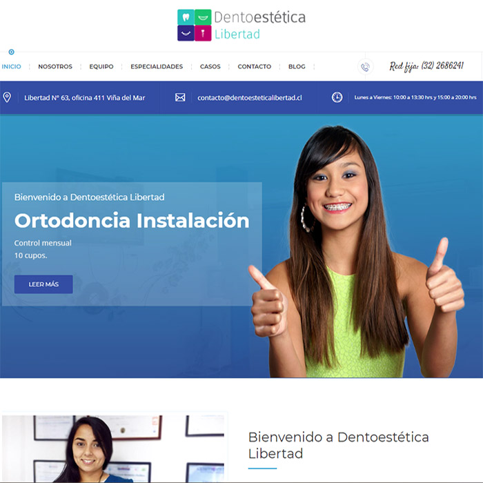 Sitio web Dentoesteticalibertad